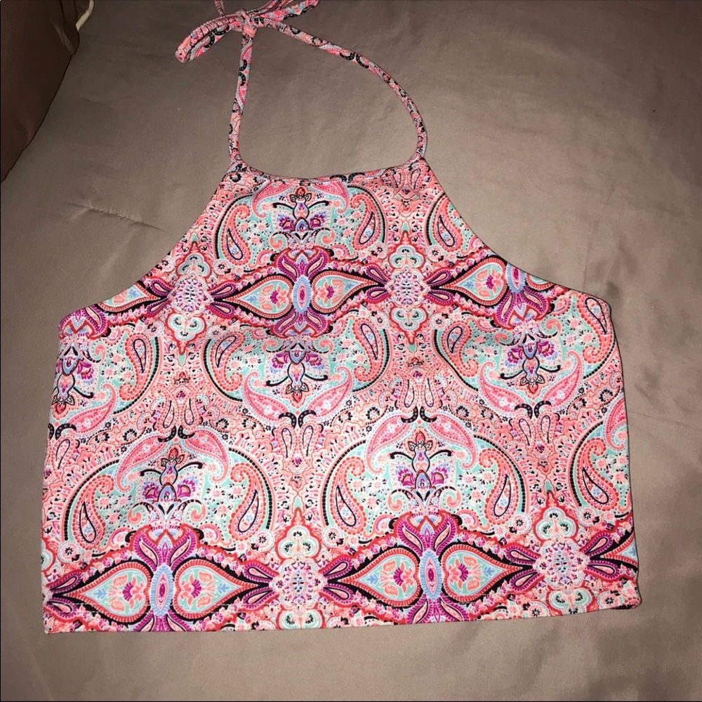 Paisley halter top